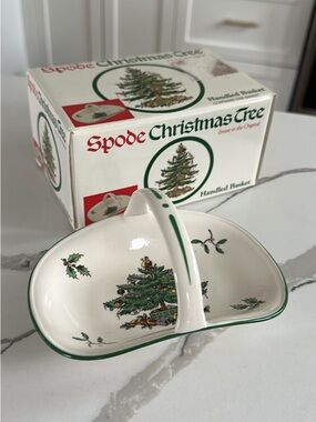 Spode Christmas Tree Ceramic Basket